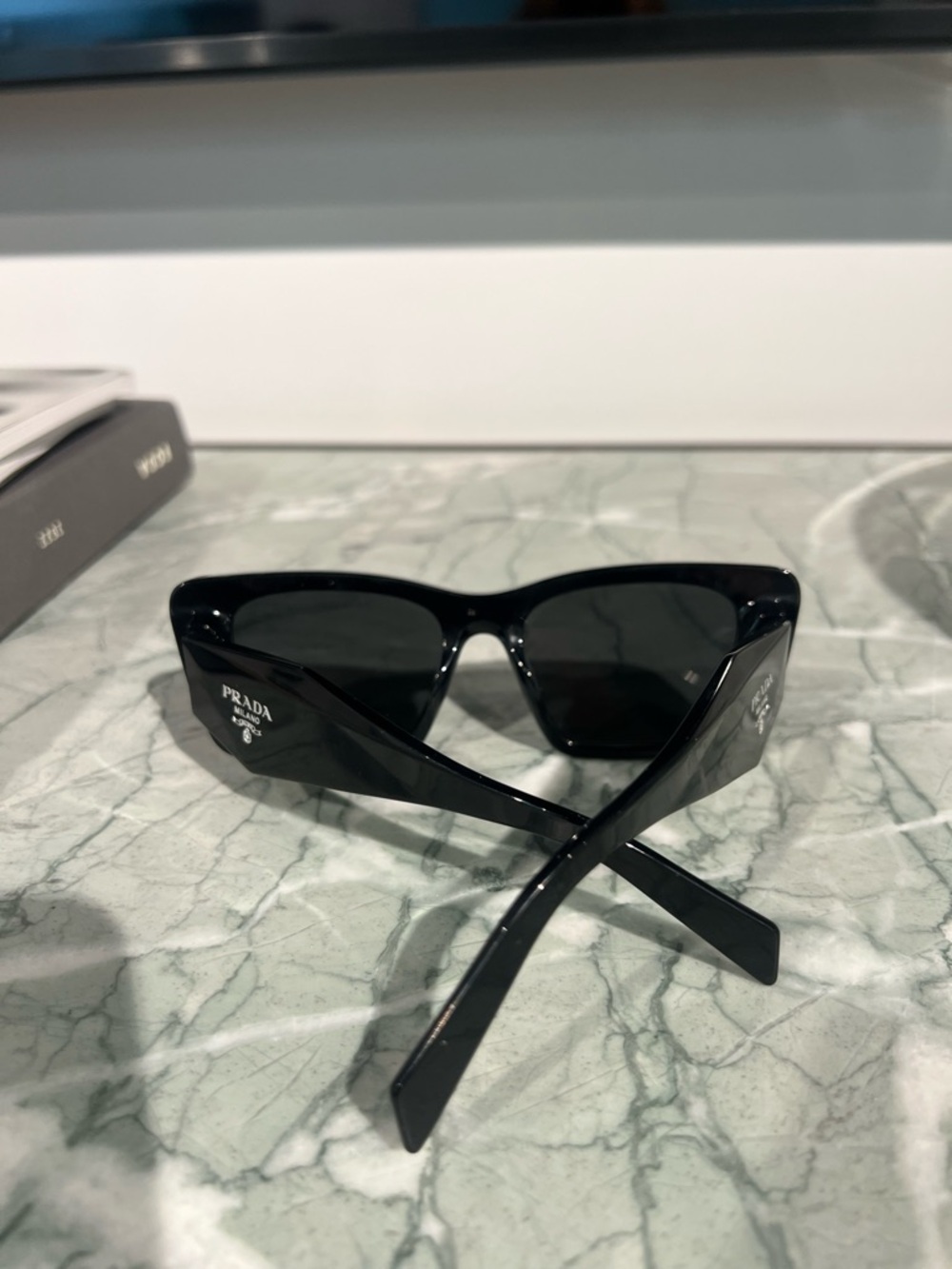 Prada Black Oversized Square Sunglasses - Picture 8 of 8